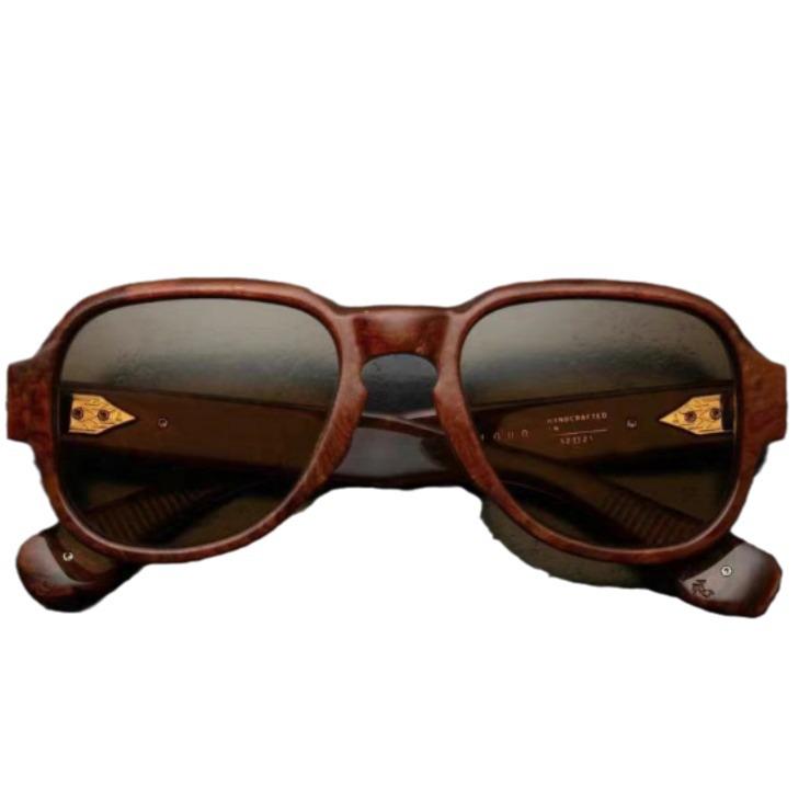 JACQ JMM High-End Retro Turquoise Frog Mirror Zonnebril van REDCLOUD