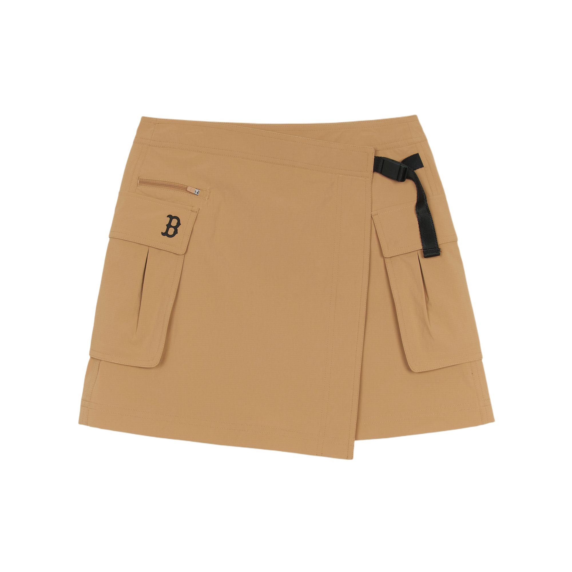 

New MLB Gofcore Boston Red Sox Casual Short Skirts Women s Light Camel 3FSKB0653-43CAL M