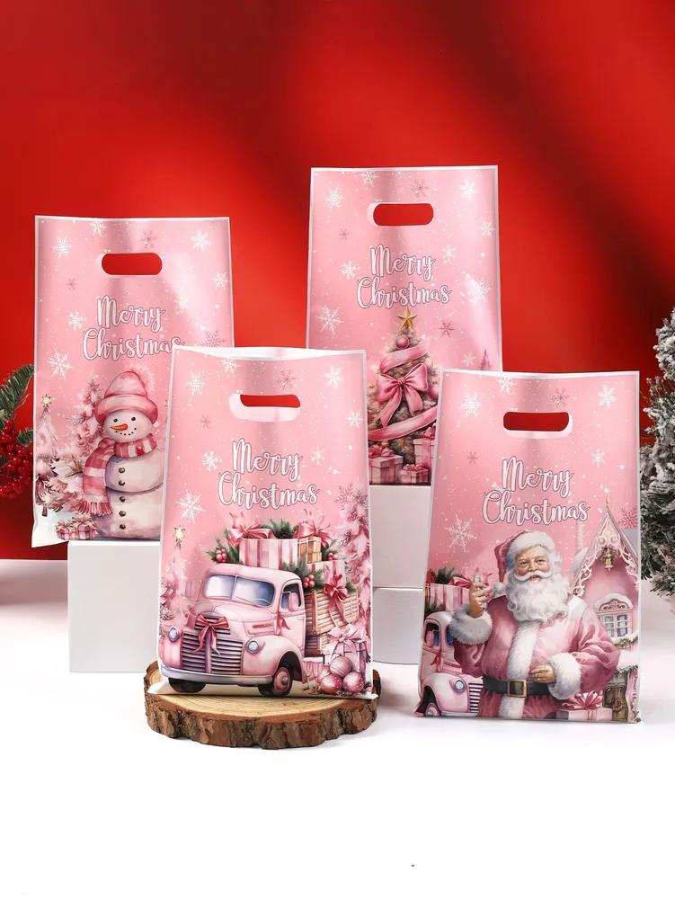 New year gift bag with handles, 16.5 * 25 cm