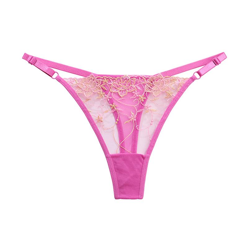 Dámské krajkové kalhotky Sexy Hollow Out G-String tanga 146