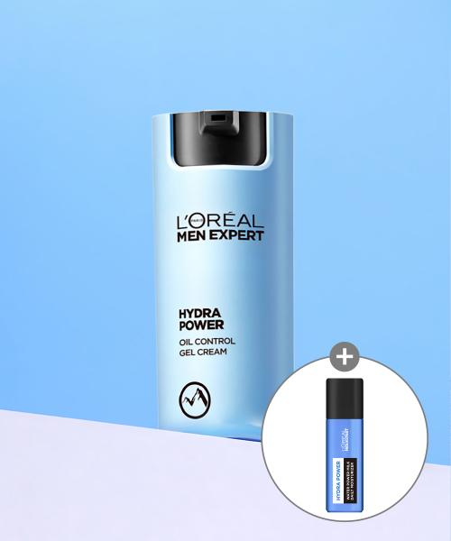 L Oréal Paris Men Expert Hydra Power Oil Control Gel Cream (+Bonus Milky Lotion Mini 22ml) NONE