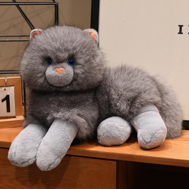 Realistic Cat & Dog Plush Animal Figurines: Cute, Soothing, and Interactive Toys