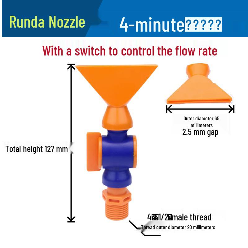 Low Pressure Fan-Shaped Air Knife Nozzle - Flat Jet Liquid Spray Head