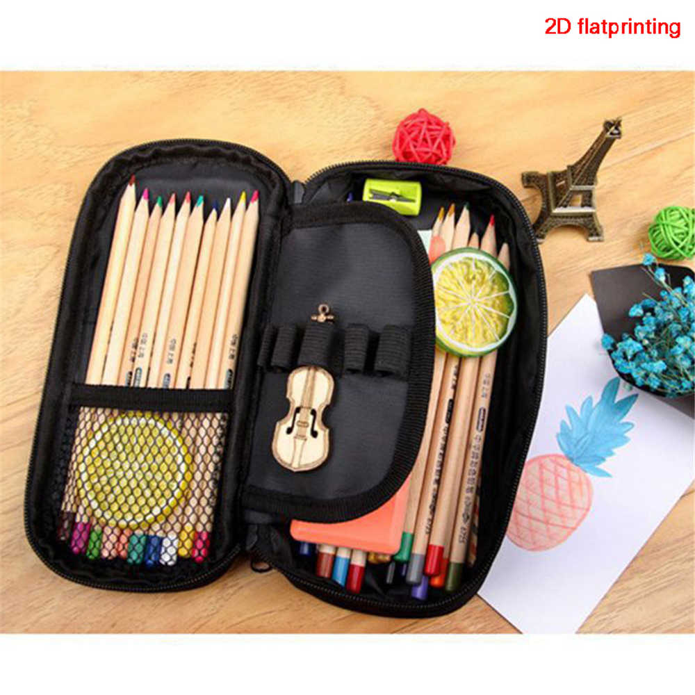Fortnite Cartoon Lightweight Two Layer Pencil Pouch, Unisex Kids Aged 6-14 Light Portable Student School Stationery Storage Case