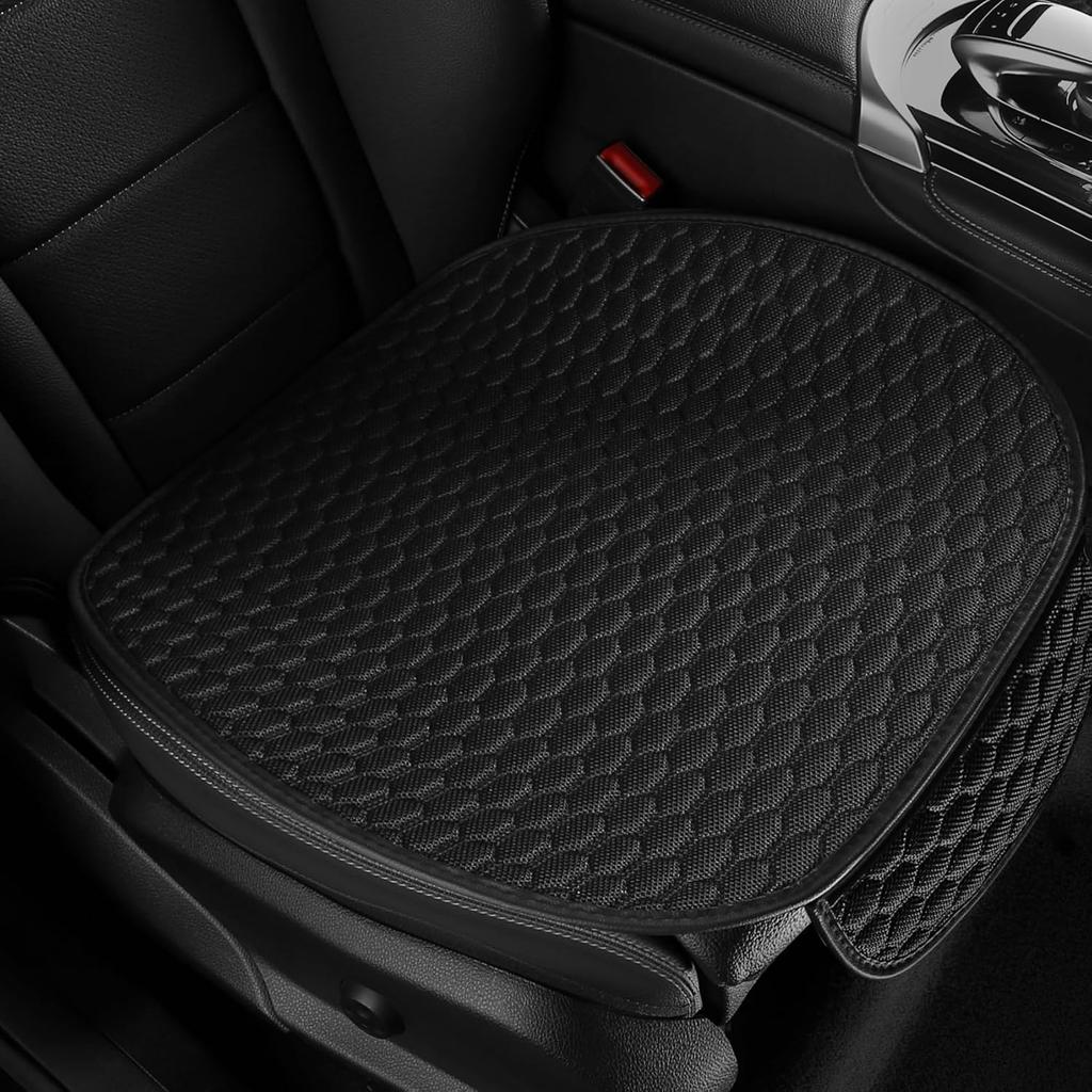 Car Seat Covers Cushion Pad,2PCS Front Bottom Seat Covers For Cars,Super Breathable,Storage Bags,Anti-Slip,Universal Automotive Seat Covers Fit For