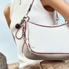 Fashionable Cherry Keychain For Daily Use Soft Braided Rope With Alloy Detail Bead Bag Charm Key Holder Bags Pendant