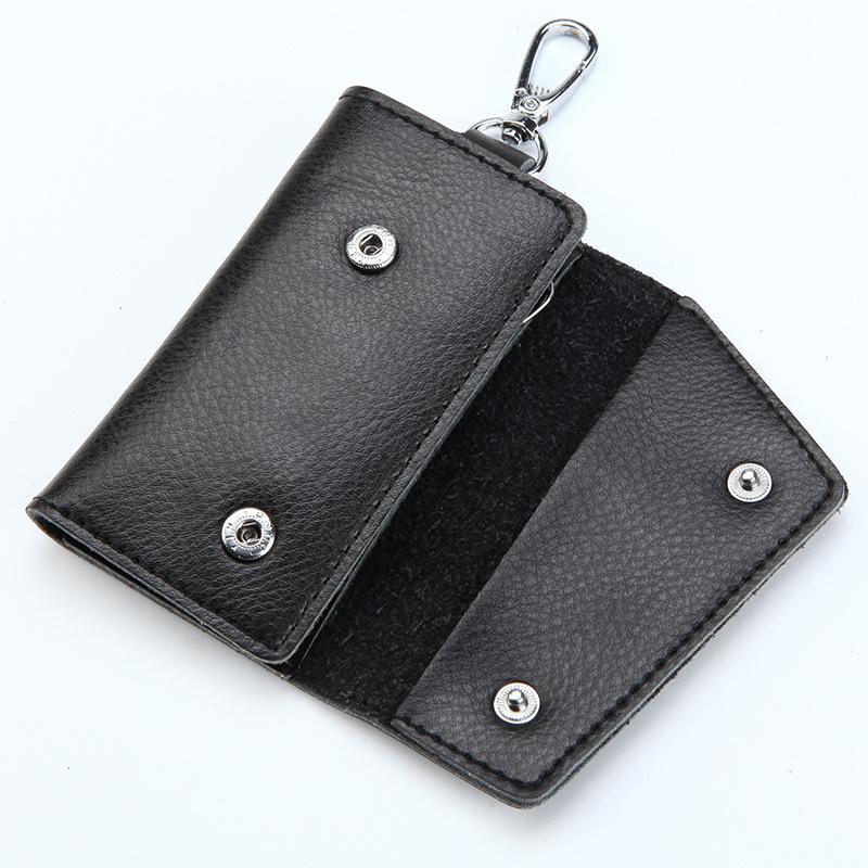 Men's and Women's Genuine Leather Car Key Case and Fashion Key Chain