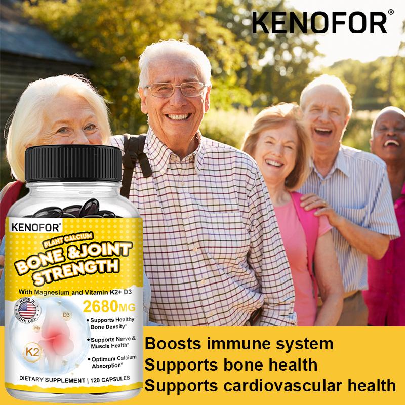 Vitamin D3 + Vitamin K2 Supplement, With Glucosamine Sulfate, 120 Softgels Per Bottle