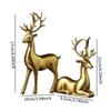 2x Rentier-Statuen Moderne Hirschliebhaber-Skulpturen für Tisch-Kaminsims-Dekoration