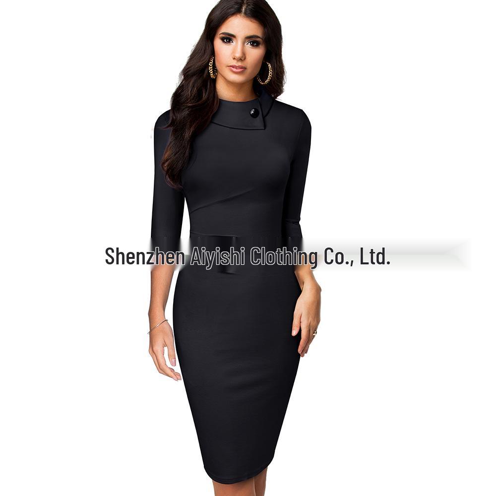 Autumn/Winter 2025 Women's OL Pencil Skirt - Fashion Slim Bodycon Dress