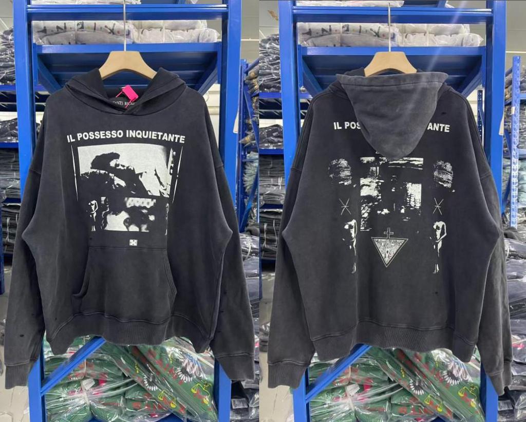 ERD West Coast Vintage Sanskrit Zipper Hoodie