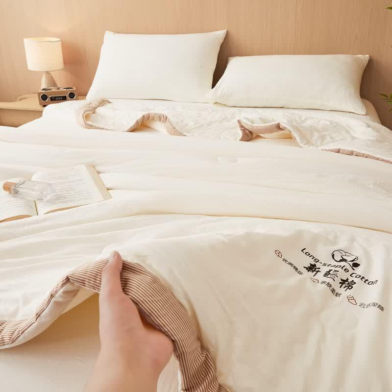 Qi Xi Ai Ultra-Soft Washed Cotton Summer Quilt