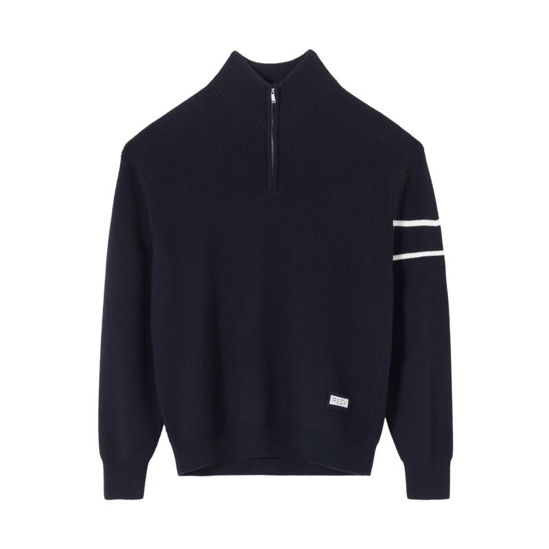 VICUTU Men s 100% Wool Half-Zip Knit Sweater M