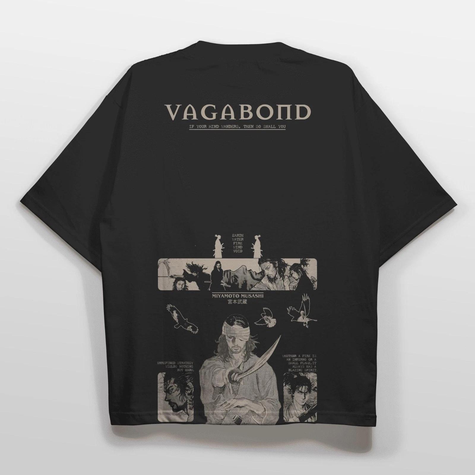 

Свободная футболка Vagabond Musashi – Стритвир 90-х Манга Аниме – Миямото Мусаси s M