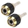 2PCS Universal Drill Chuck Stainless Steel Drill Bit Extension Durable Chuck Adapter
