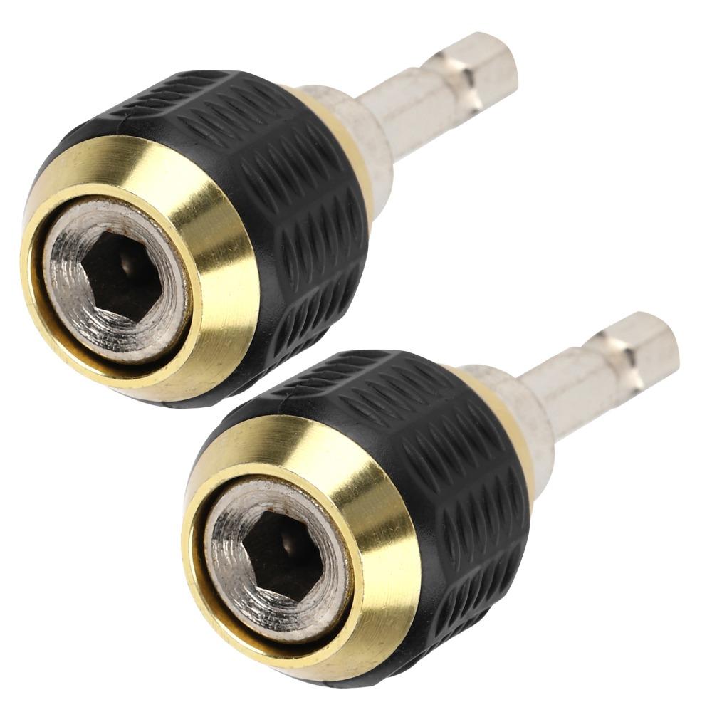 2PCS Universal Drill Chuck Stainless Steel Drill Bit Extension Durable Chuck Adapter
