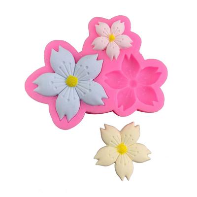 3 mit Sakura Blume Form Silikon Form Schokolade Geburtstag Kuchen Dekoration Sonne Blume Fondant Backen Hause Form