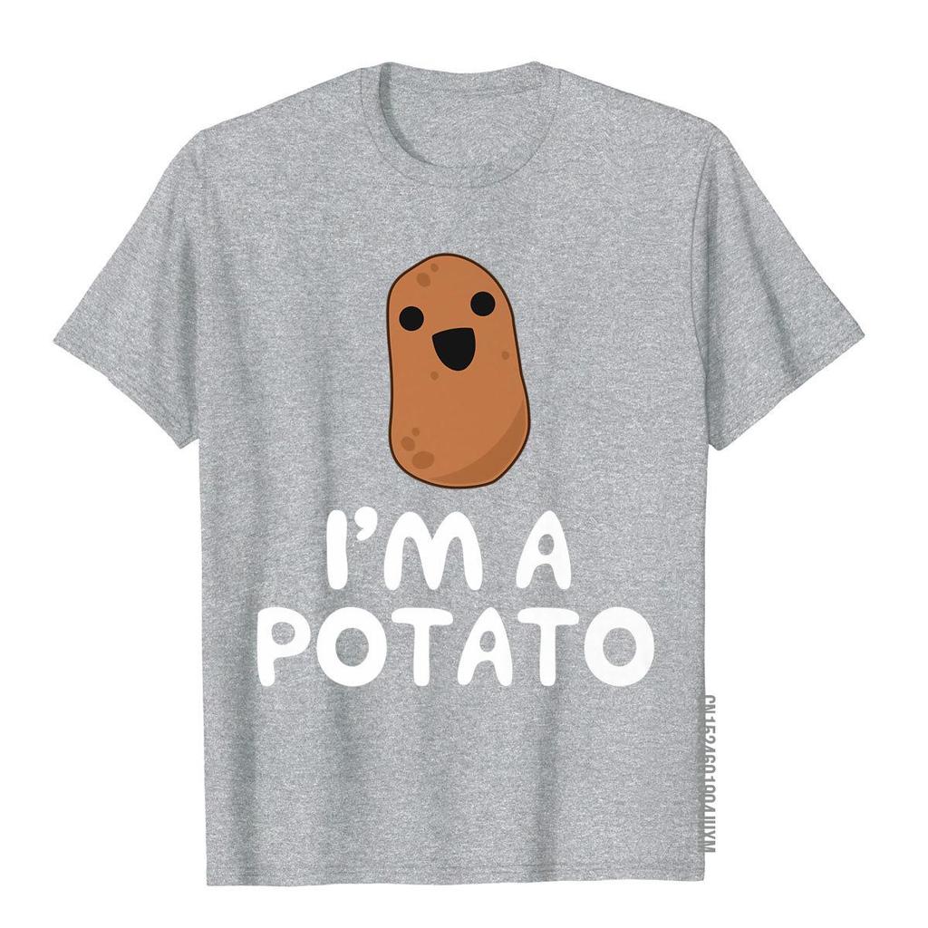 Im A Potato Funny Potato Tshirt Vegetable Food Gag Gift Tshirt Cotton Unisex Top Tshirts Moto Biker Tees Company 3d Style