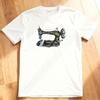 Vintage Sewing Machine Unisex Tshirt Woman Man Summer Fashion Casual Cotton Graphic T Shirts Fashion Oneck Streetwear