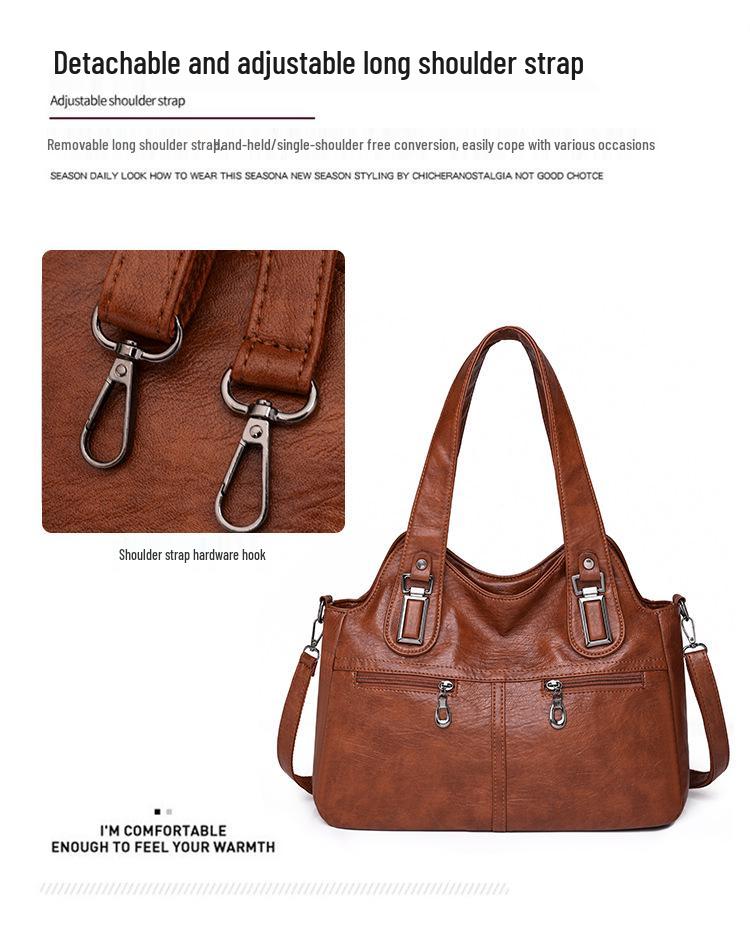 Women's Large Capacity Urban Minimalist Shoulder & Crossbody Tote Bag