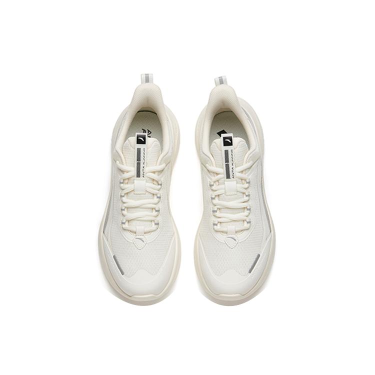 Anta Feihong Comfortable Slip Resistant, Abrasion Resistant, Breathable Low top Running Shoes Men's White Black 912135541-1