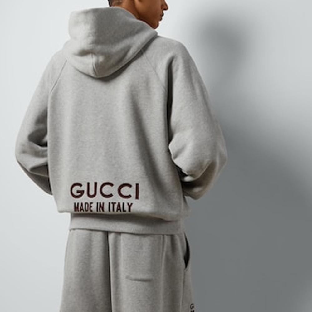 GUCCI Cotton Hooded Sweatshirt With Print 768454-XJF3Y-1230