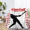 Baseball Theme Printed Blanket - Perfect for Couch, Bed, Travel & Outdoor Use | Machine Washable, Cozy & Durable.