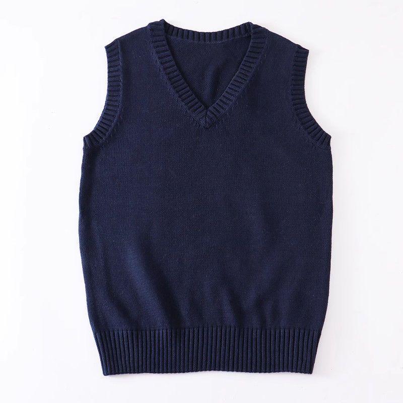 In-Stock: Women's Japanese Style V-Neck Sleeveless Sweater Vest - 12 Colors