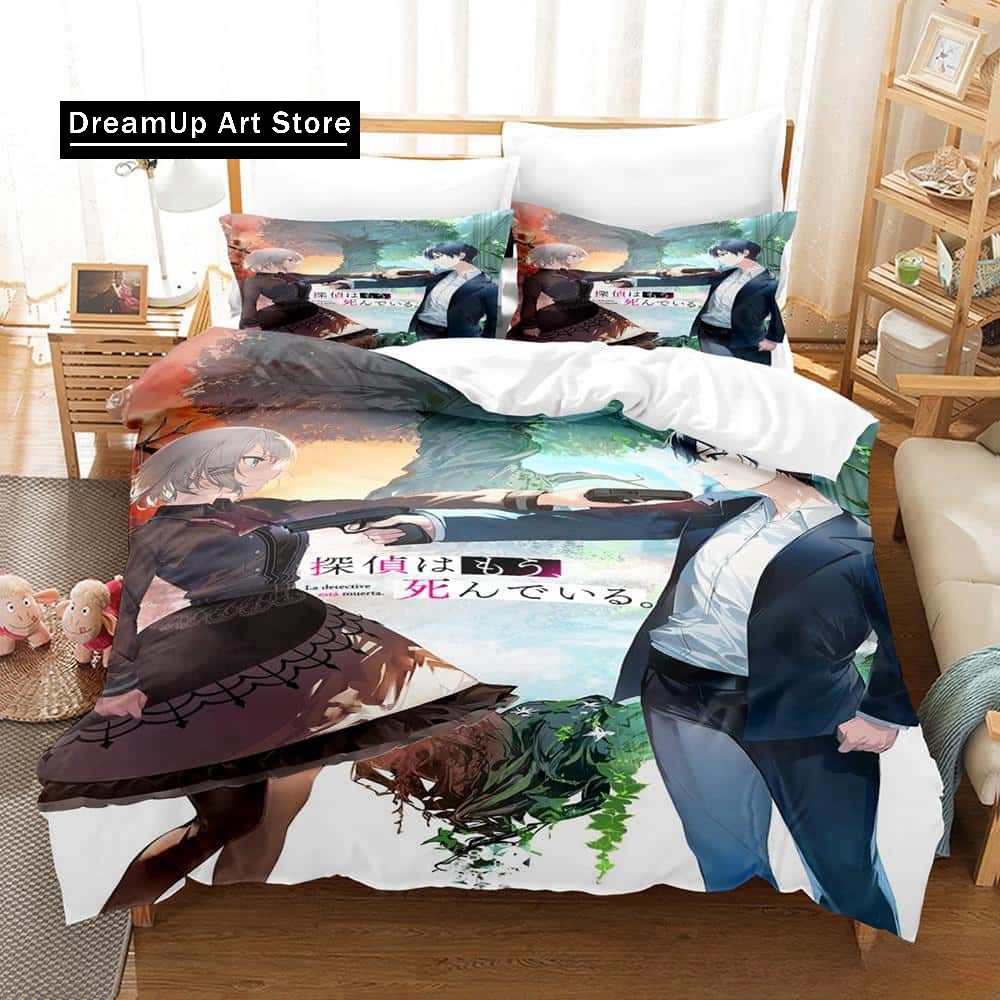 New Anime The Detective Is Already Dead Bedding Set Single Twin Full Queen King Size Bed Set Adult Kid Bedroom Duvet Cover Sets