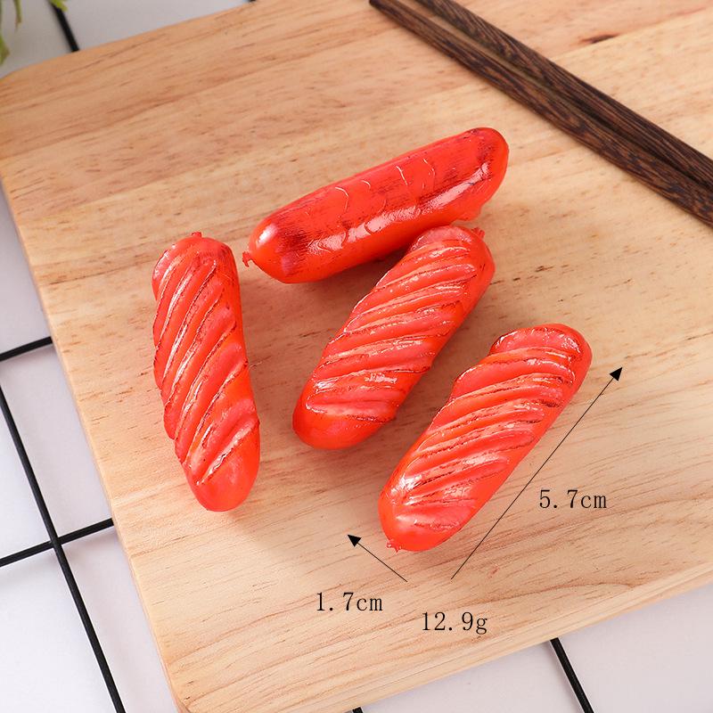 Creative Toy: Simulation Plastic Sausage Props and Pendant