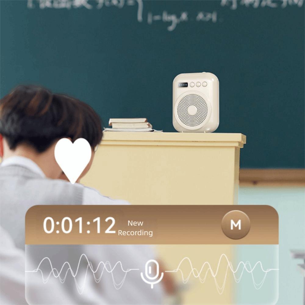 with Belt Classroom Sound Speaker FM Radio Sound Amplifier Audio Enhancer Bluetooth Speaker  Travel