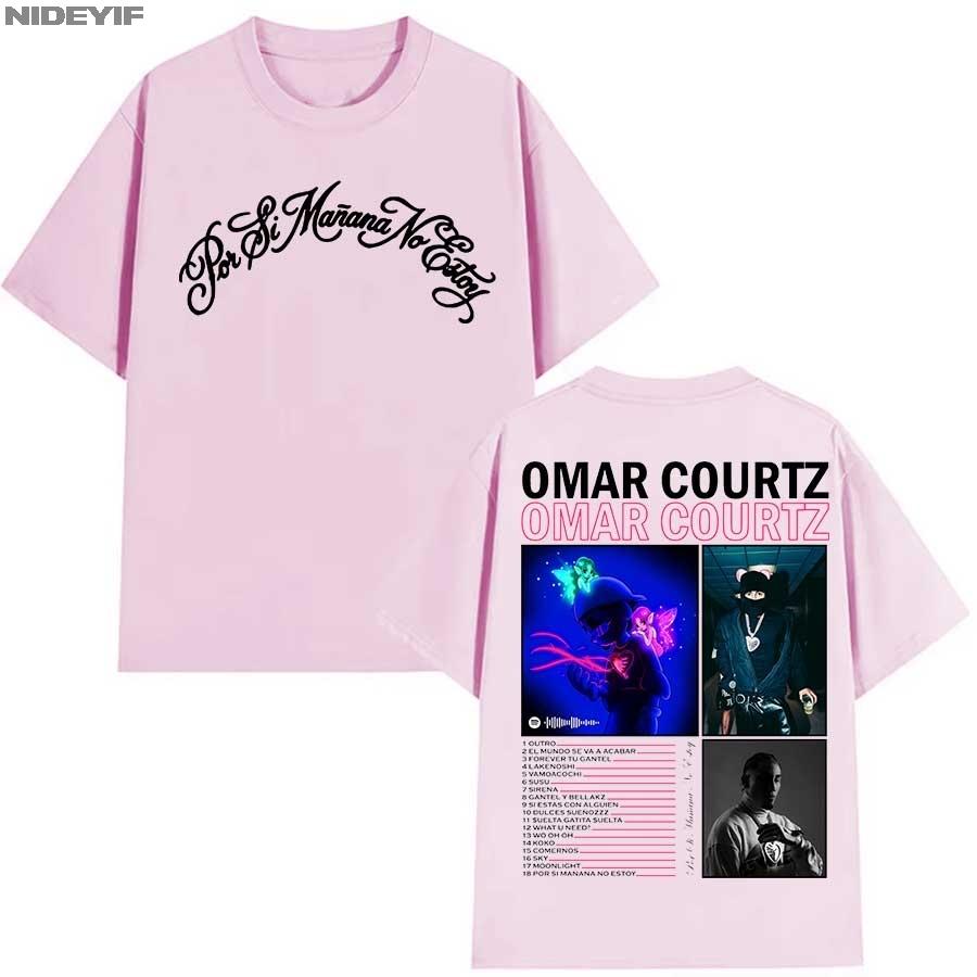 OMAR COUTZ 2026 TOUR ALBUM T shirt for Unisex Women Hiphop Streetwear Oversized Tops 100 Cotton TShirt KHAKI OC9
