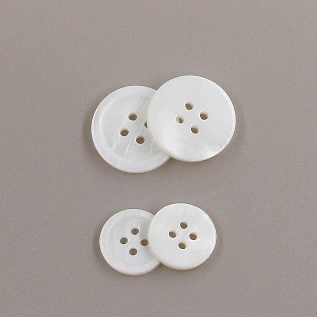 22 Pieces Genuine White Mother of Pearl Blazer Buttons Suit Buttons Set 20mm 15mm Natural White MOP Shell Buttons Bulk for Men (White MOP) Leekayer