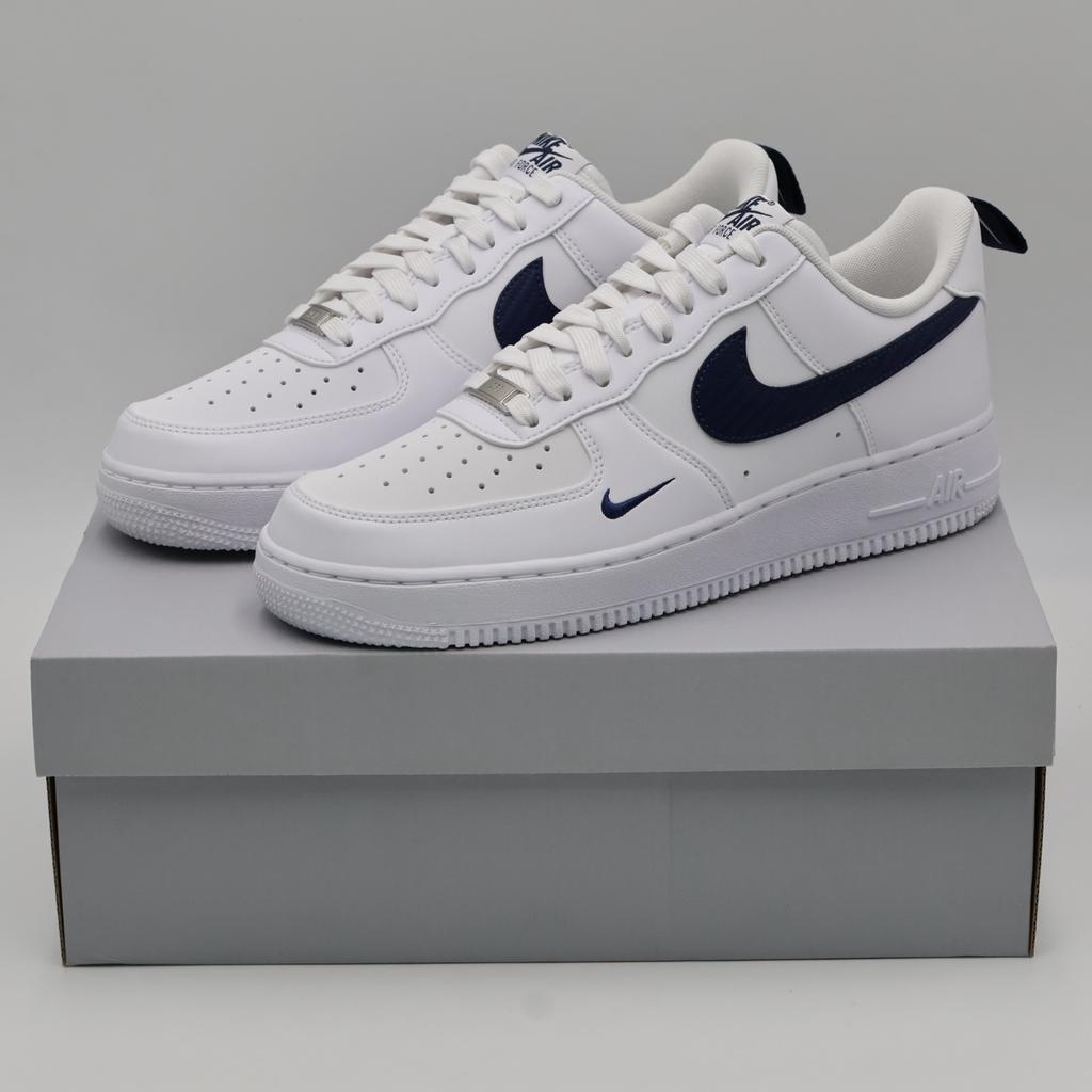 IR5599-100 Nike Air Force 1 '07 White Midnight Navy (Men's)