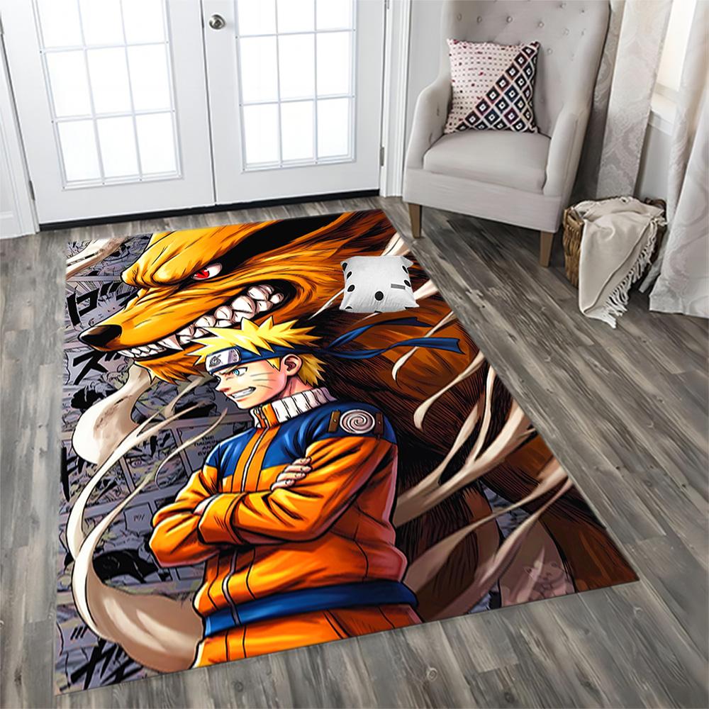 Naruto's Fire Mode for Living Room, Bedroom Rug, Study Room, Hallway Decoration, Perfect for Home Decoration or Holiday Gifts