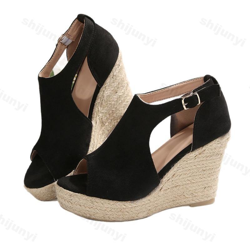 Women Sandals Summer 2025 Heeled Sandals Wedges Comfort Platform Non Slip Peep Toe Shoes Outdoor Beach Shoe Sandalias De Mujer