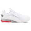 Puma Axelion Comfortable Non-Slip Low-Top Running Shoes Men Sneakers White Red 194384-08