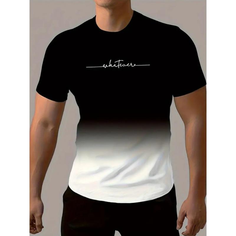 Simple Printed Men's Clothing Fashion Oversized Men's T-Shirt Summer Outdoor Breathable Men Top New Round Neck Men Short Sleeve