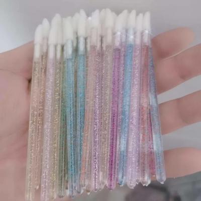 Crystal Rod Disposable Lip Brush - Portable, Multi-Use for Lipstick, Gloss, Glaze & Lash Cleaning Swab.