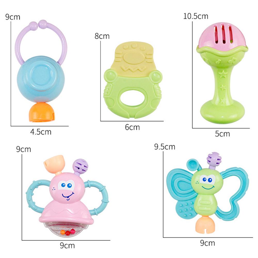 Rattling 6/8/10pc/Set Cartoon Montessori Toys Teething Kids Educational Crib Mobiles Baby Toy