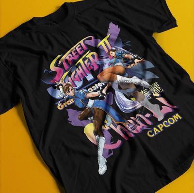 2026 New Springli Tshirt  Street Fighter Vs Tekken Vs SNK Anime Gift Shirt Mens Roundneck Shortsleeved Tshirt