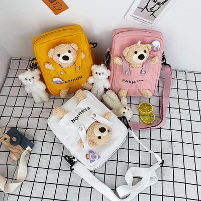 Kleine Tasche neue Damen Tasche modisch und süß kleine quadratische Tasche Schulter Umhängetasche Canvas Tasche