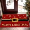 Merry Christmas Rug—Soft, Non-Slip Rug with Christmas Slogan, Indoor/Outdoor Entryway Mat, Home Decor