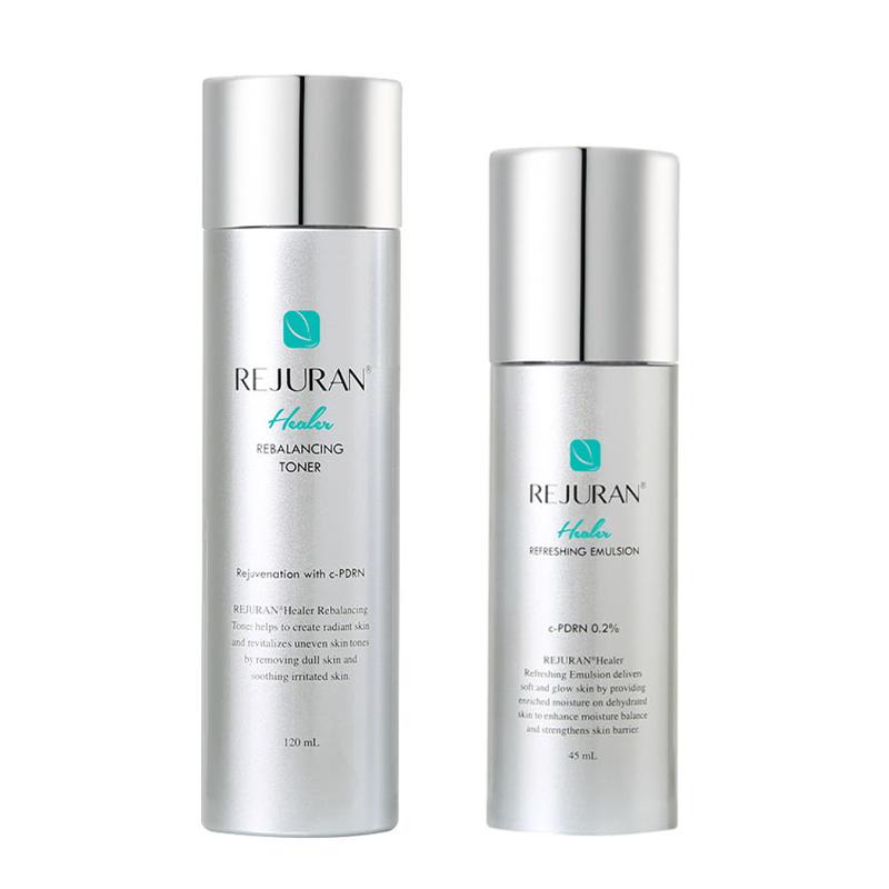 Rejuran Healer Rebalancing Toner & Refreshing Emulsion Set – Hydration & Skin Balance Care (2-Step Set)