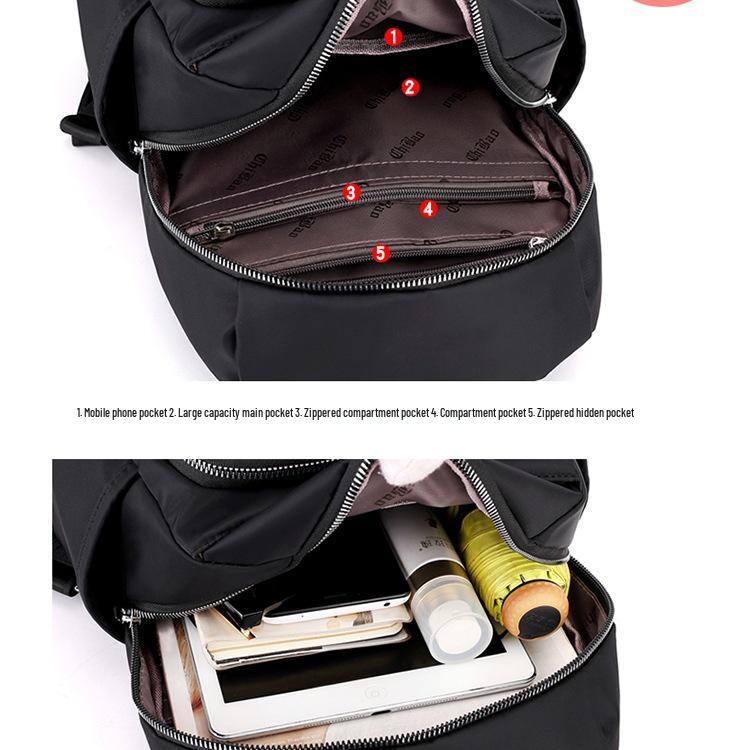 2025 Women's Mini Oxford Cloth Backpack: Canvas, Waterproof, Multi-Use, Single Shoulder, Crossbody Bag