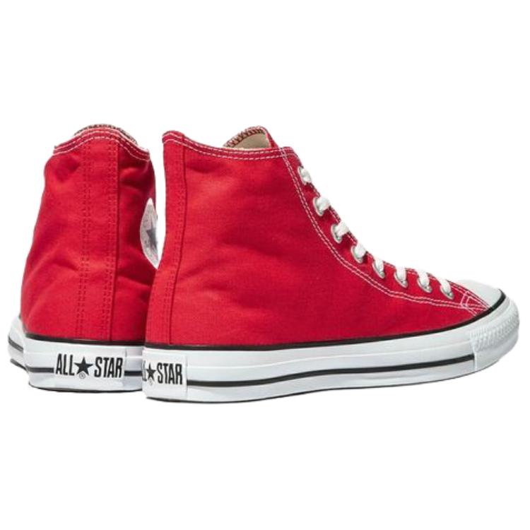 Converse All Star Hi Simple Comfortable Durable High-Top Canvas Shoes Unisex Sneakers Red 32060182