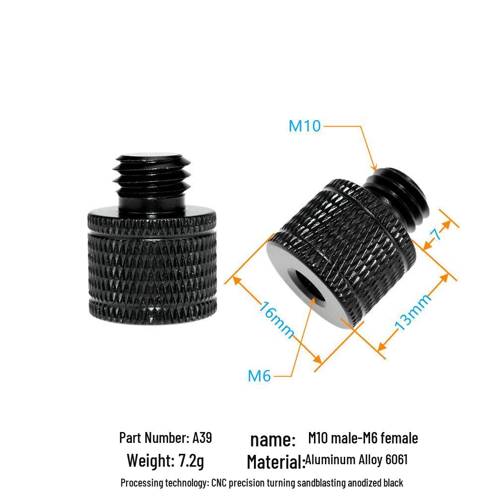 1/4 to 3/8 M4 M5 M6 M8 Screw Adapter for Tripod, Pan/Tilt Camera, Hot Shoe Mount & Light Stand