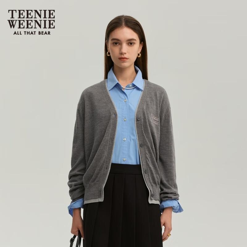 Teenie Weenie Women's V-Neck Knitted Cardigan