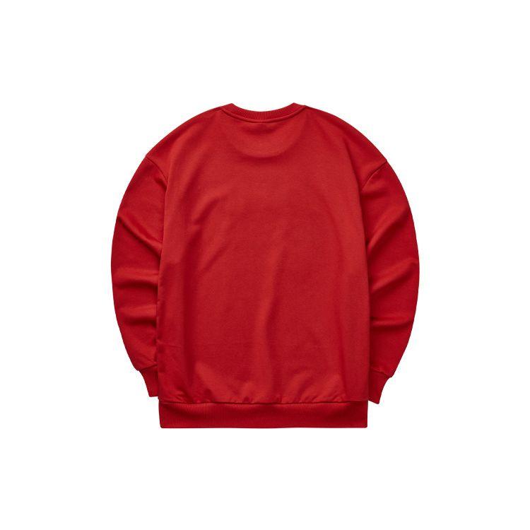 Skechers New Year Edition Dragon Year Limited Knitted Pullover Long Sleeve Sweatshirt Unisex sweatshirt Blood-Red L124M013-03LC