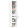 VidaXL Highboard White 40x42.5x185 Cm Engineered Wood, Sideboard, Cupboard, Side Cabinet, Cabinet, Storage Cabinet, 3281441